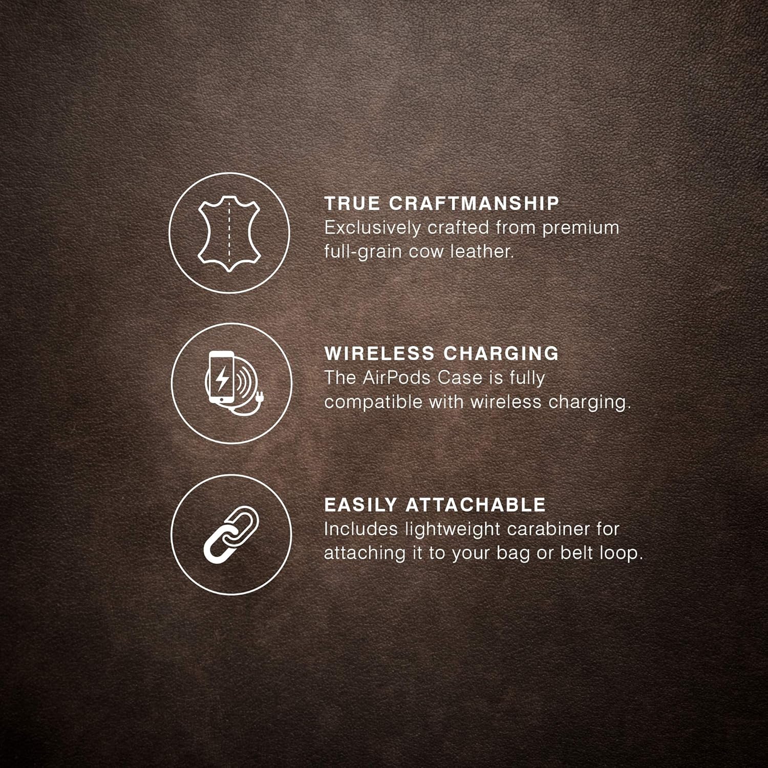 Super Sale 🛒 Bugatti Compatible with Airpods Pro Case, Wireless Charging Compatible, Leather Carry Case for Airpod Pro with Carabiner, Chocolate Super Big Clearance! Bugatti Compatible with Airpods Pro Case, Wireless Charging Compatible, Leather Carry Case for Airpod Pro with Carabiner, Chocolate