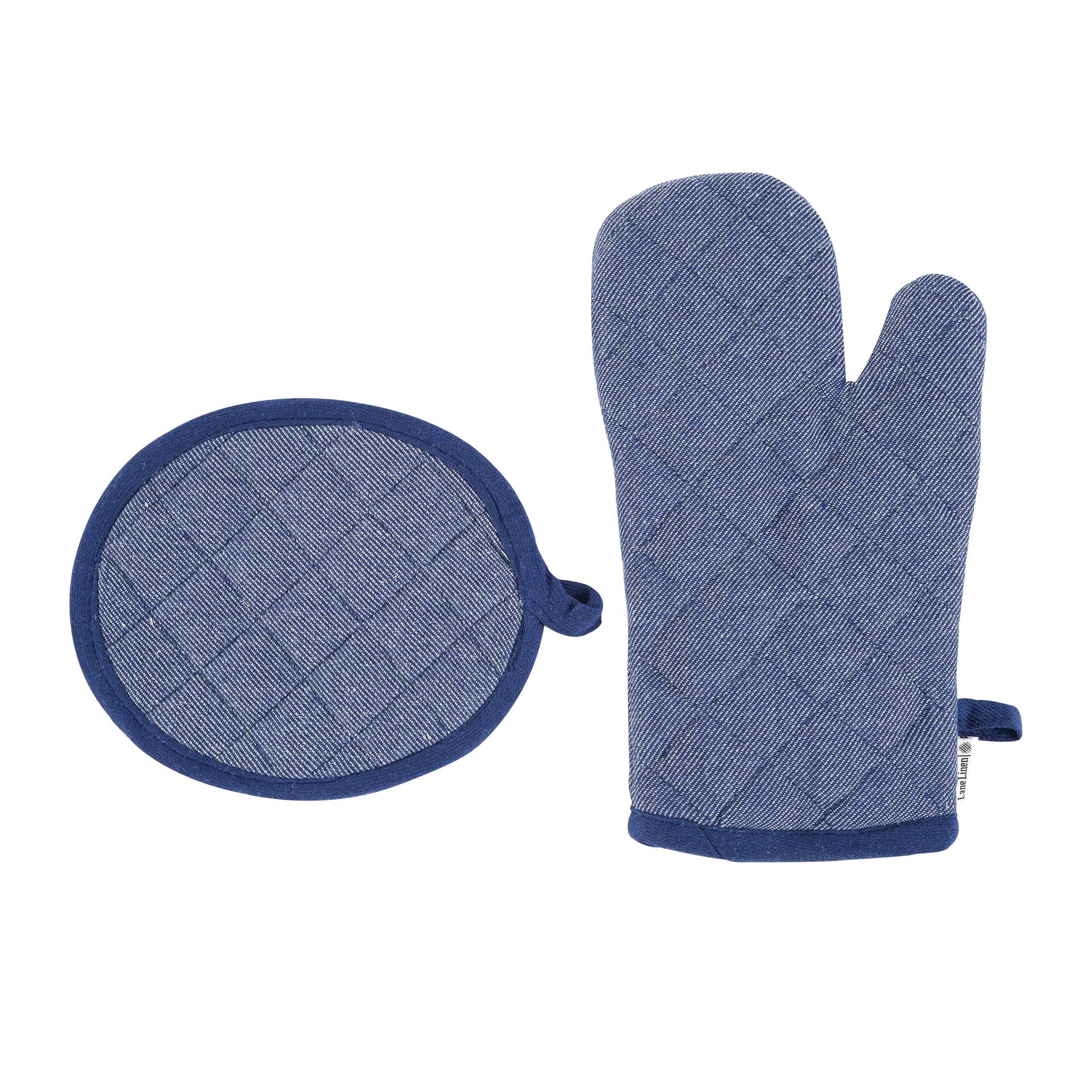 Set Strofinacci Da Cucina Lane Linen 16 Pezzi - Con Guanti E Presine Resistenza Al Calore - Foto 7