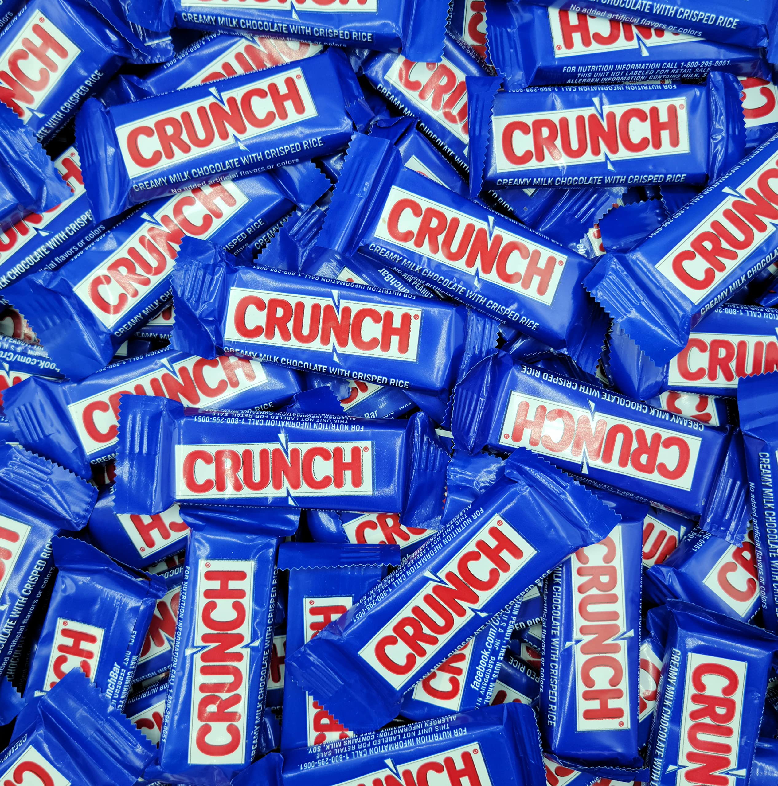 Crunch Snack Size Chocolate Bar Creamy Milk Chocolate and Crisped