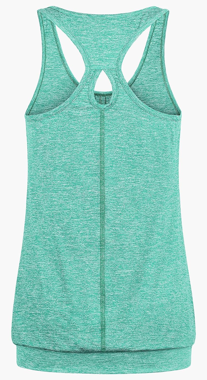 Womens Scoop Neck Short Sleeve Yoga Top Loose Fit Sport Workout T Shirt - Image 4