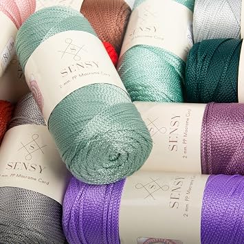 2 Mm - 200 gr Polyester Makrome Ipi Siyah 230 M Polyester Makrome Ip Supla Ip Ve Çanta Ipliği (Siyah)