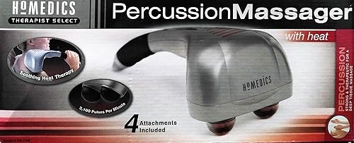 HoMedics Masajeador de percusión con tejido profundo de calor