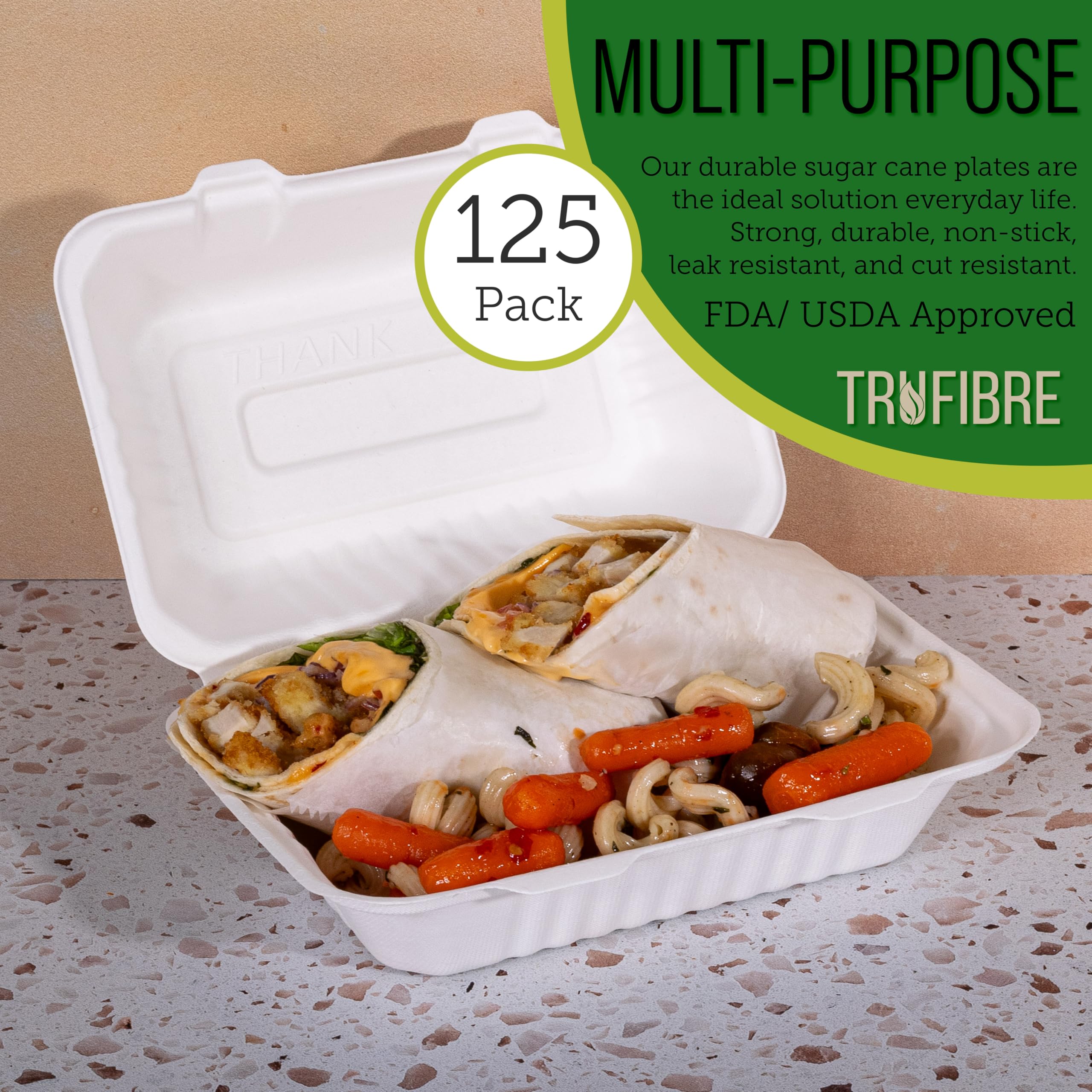 Recipientes desechables blancos con tapas, cajas para llevar, pasteles Bento, postres, sándwiches, recuerdos de fiesta, eventos, 9 x 6, paquete de 50 unidades