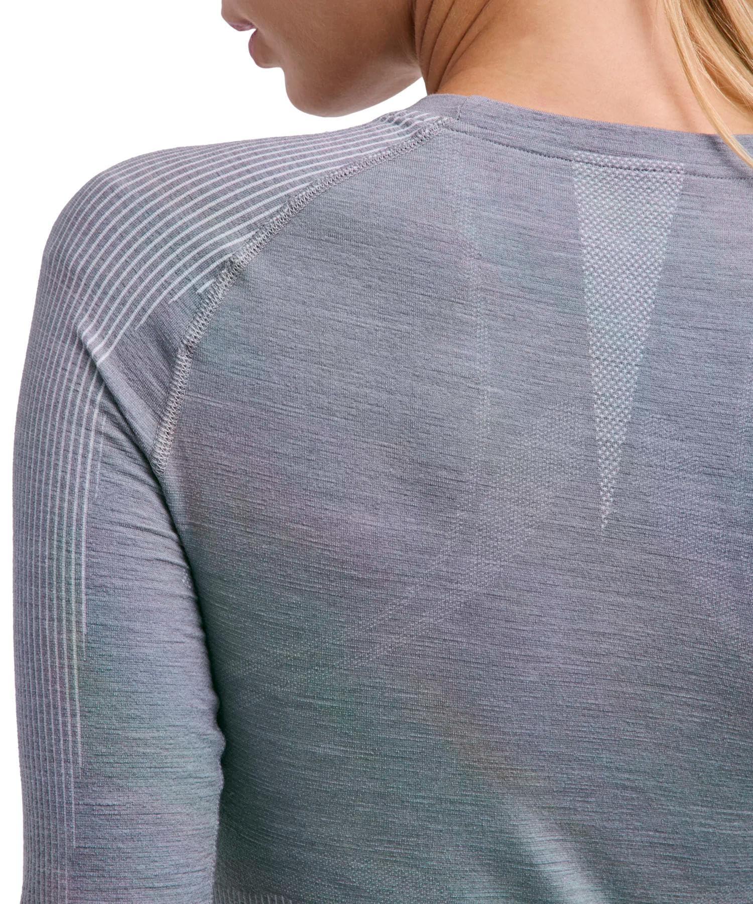 Falke Wool-Tech Light Round Neck W L/S SH Lana Hilo Funcional Secado Rápido Capa de Base Superior Mujer (Pack de 1)