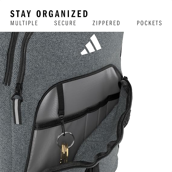 adidas Primetime Large Backpack for School, Gym and Travel, 41L