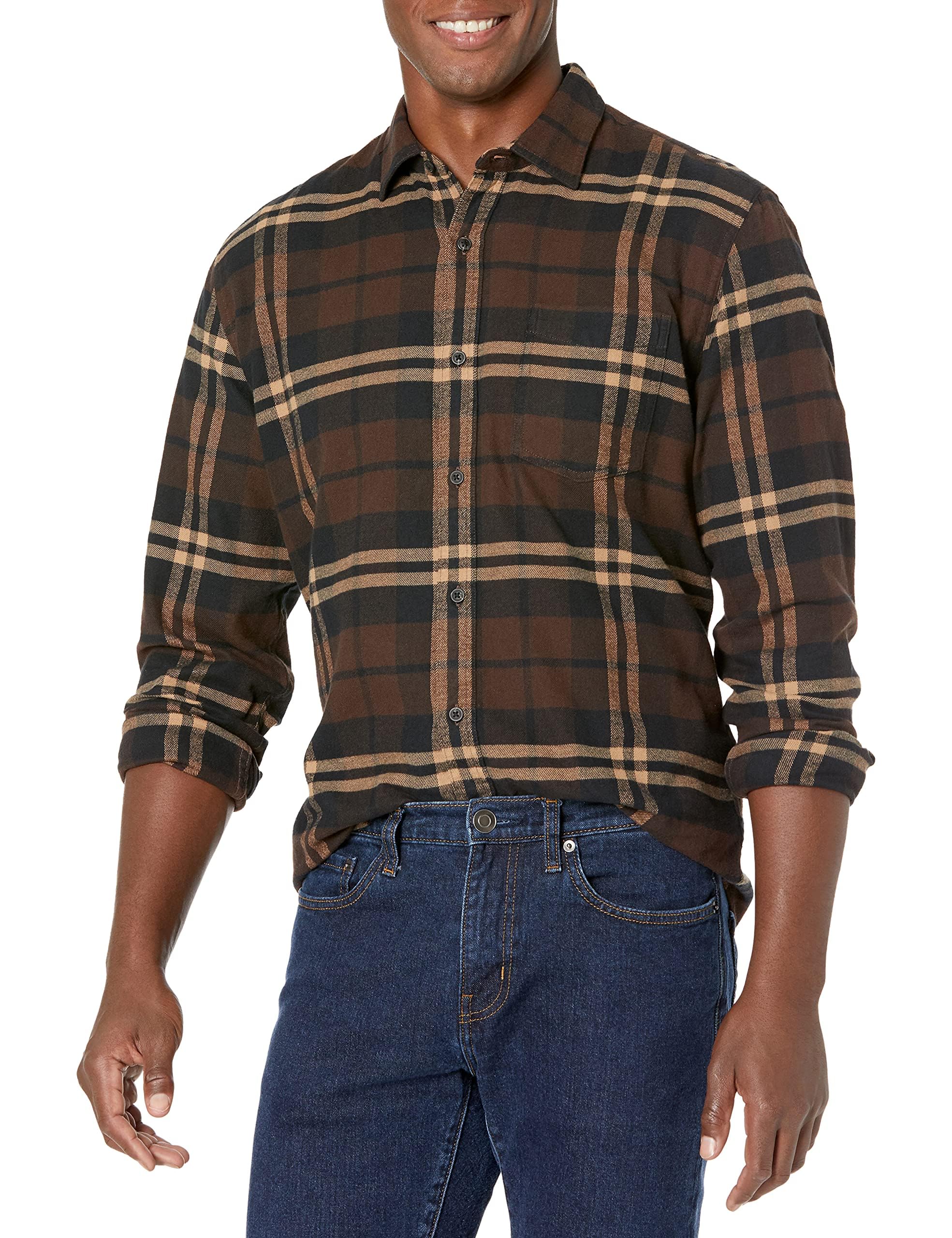 mens Long-sleeve Flannel Shirt
