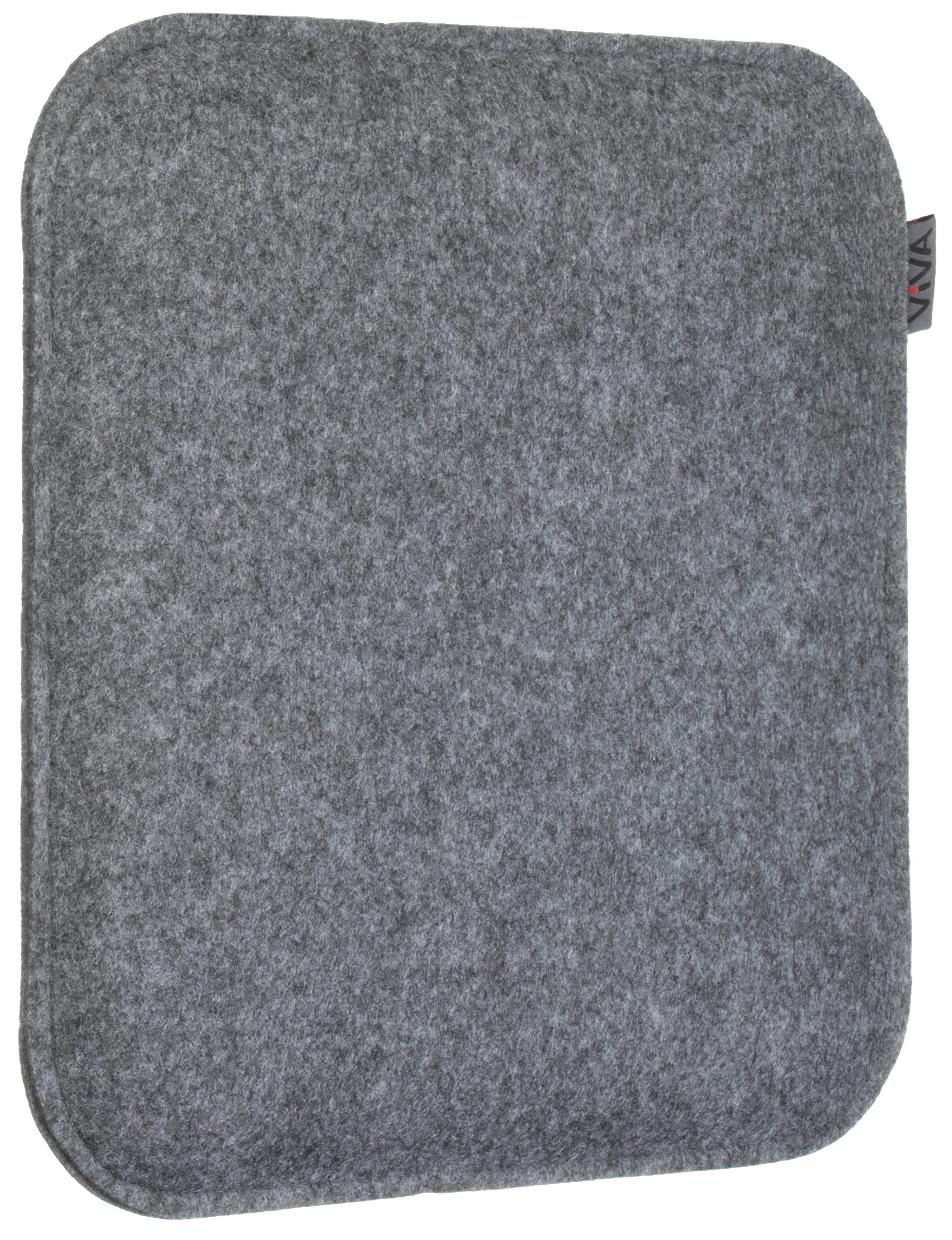 Brandsseller 6er Set Sitzkissen aus Filz 35x35x2 cm – Robuste Stuhlauflagen für innen und außen, eckiges Sitzpolster, strapazierfähiges Kissen für Stühle - Dunkelgrau