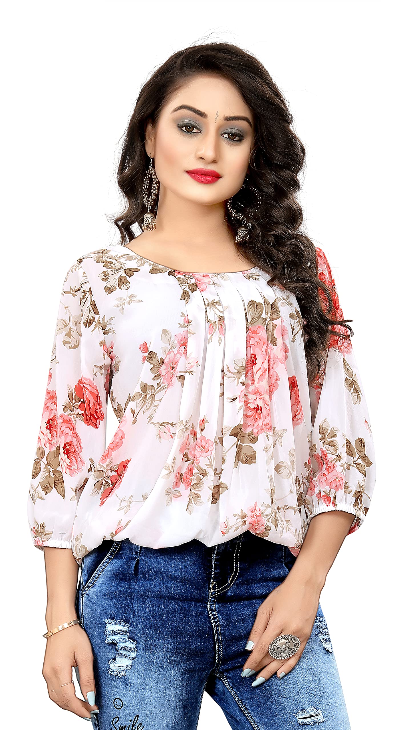 avina Women's Casual Regular fit Round Neck top-picture-26