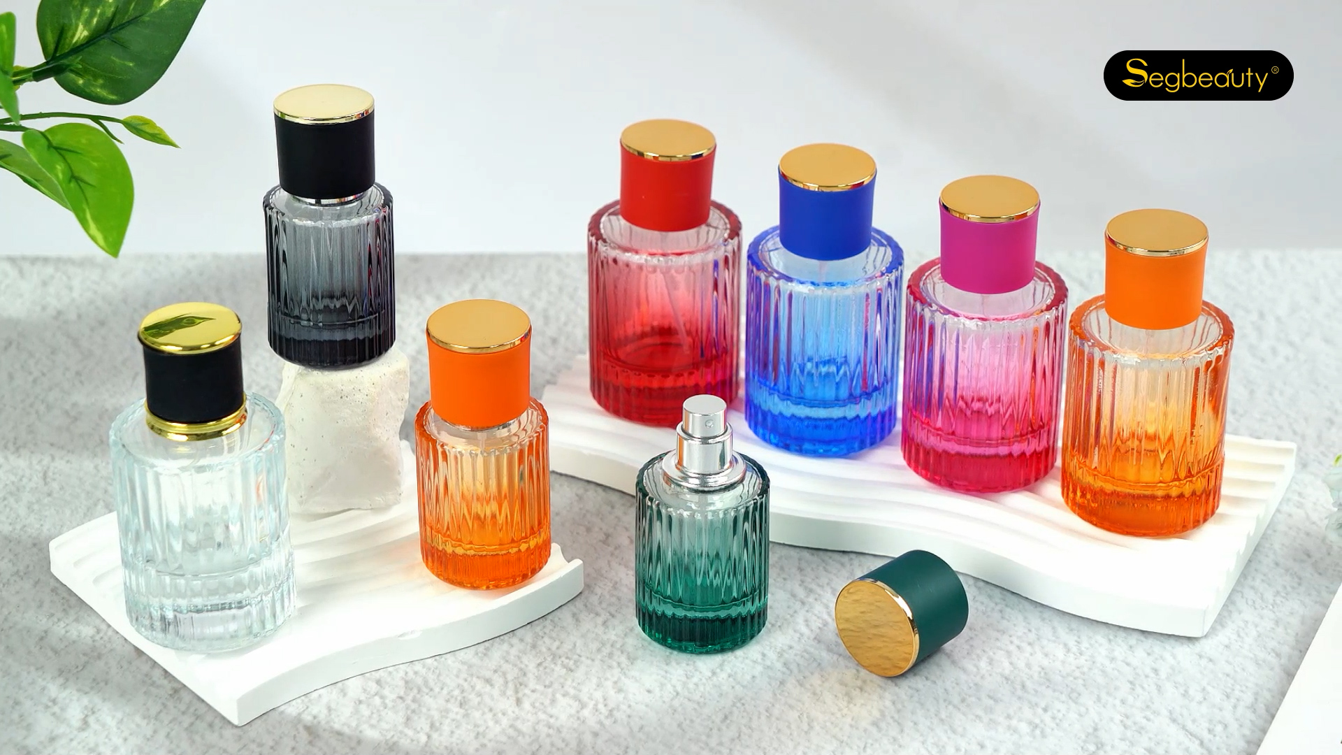 Amazon.co.jp: Segbeauty アトマイザー 2本入り 30ml ガラス製 橘色