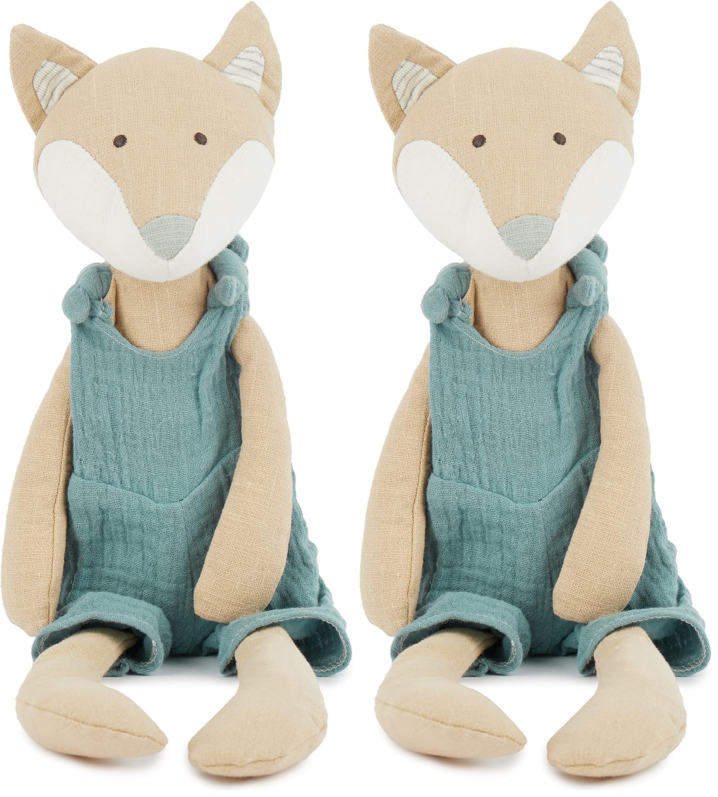 Bieco Plüschtier Fuchs | Kleine Plüschtiere | Geschenk für Baby | Kuscheltier und Gesellschaft (Packung mit 2)