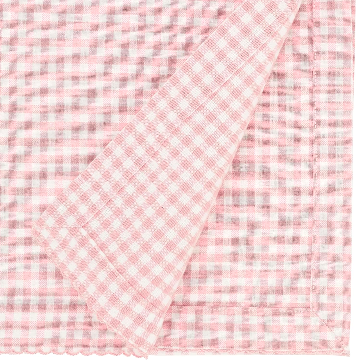 Saro Lifestyle Traditional Gingham Table Runner, Pink, 16"x72"
