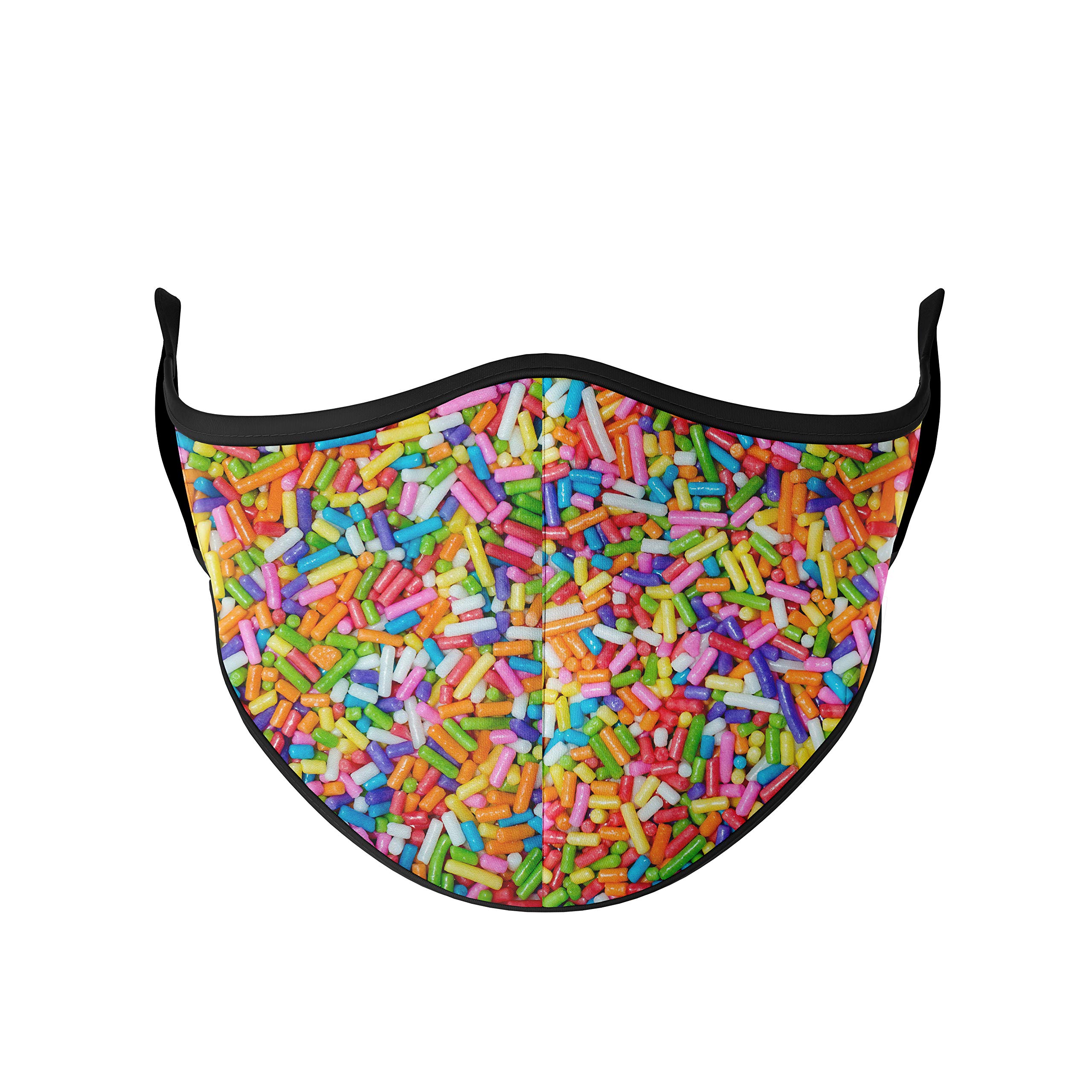 Top TrenzReusable Face Mask Made with Stretch Cloth for Everyday Use - Indoor/Outdoor Face Cover - Sprinkle - One Size Fits Most Ages 8+