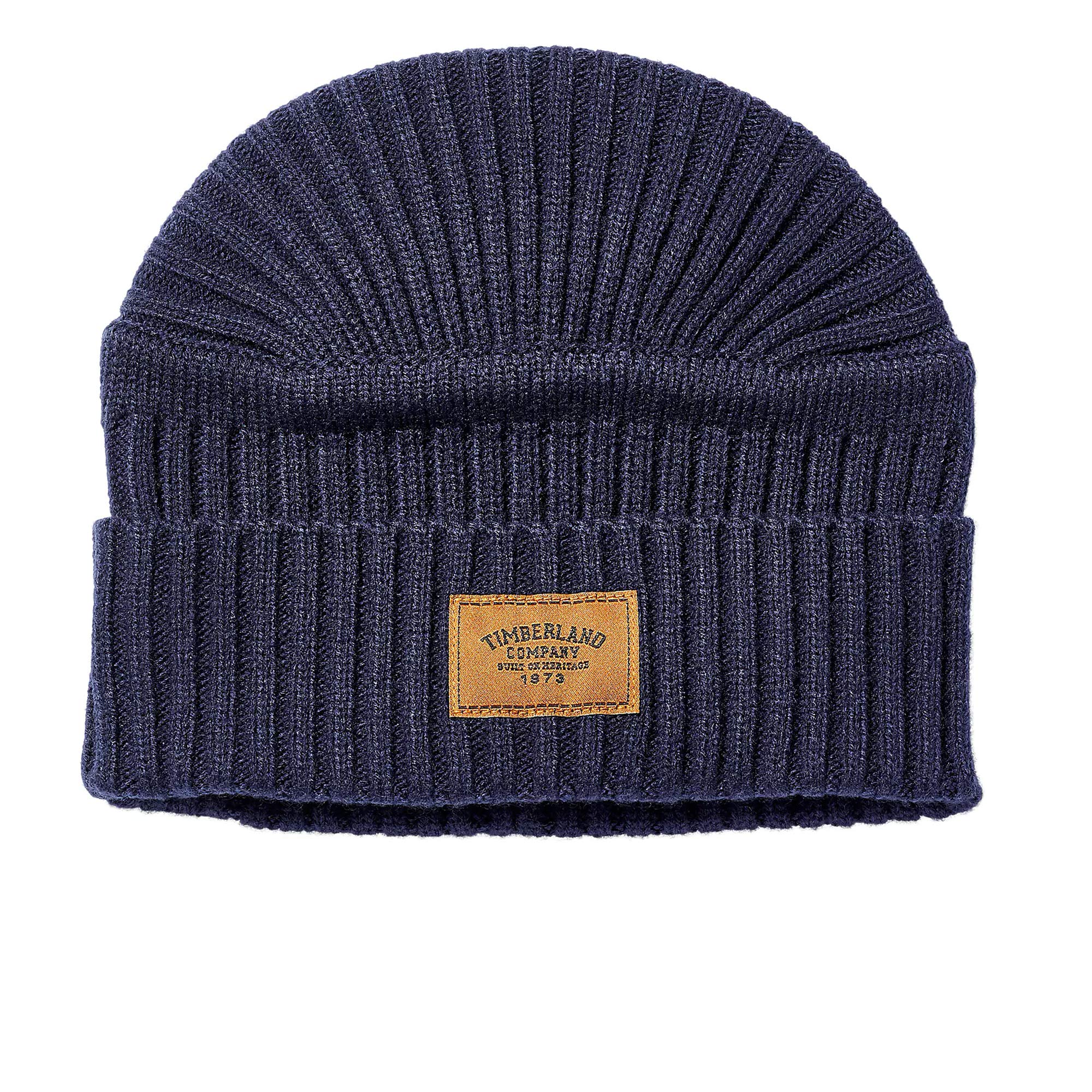 Timberland Men's Ribbed Beanie Beret, Peacoat, One Size