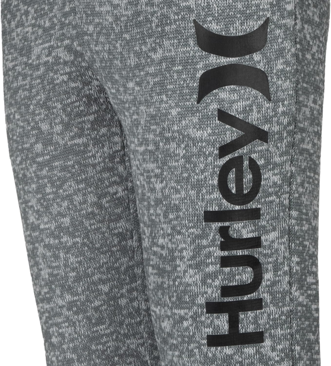 Hurley Boys' Fleece Jogger Pants, Grey Sweater, L - Image 3