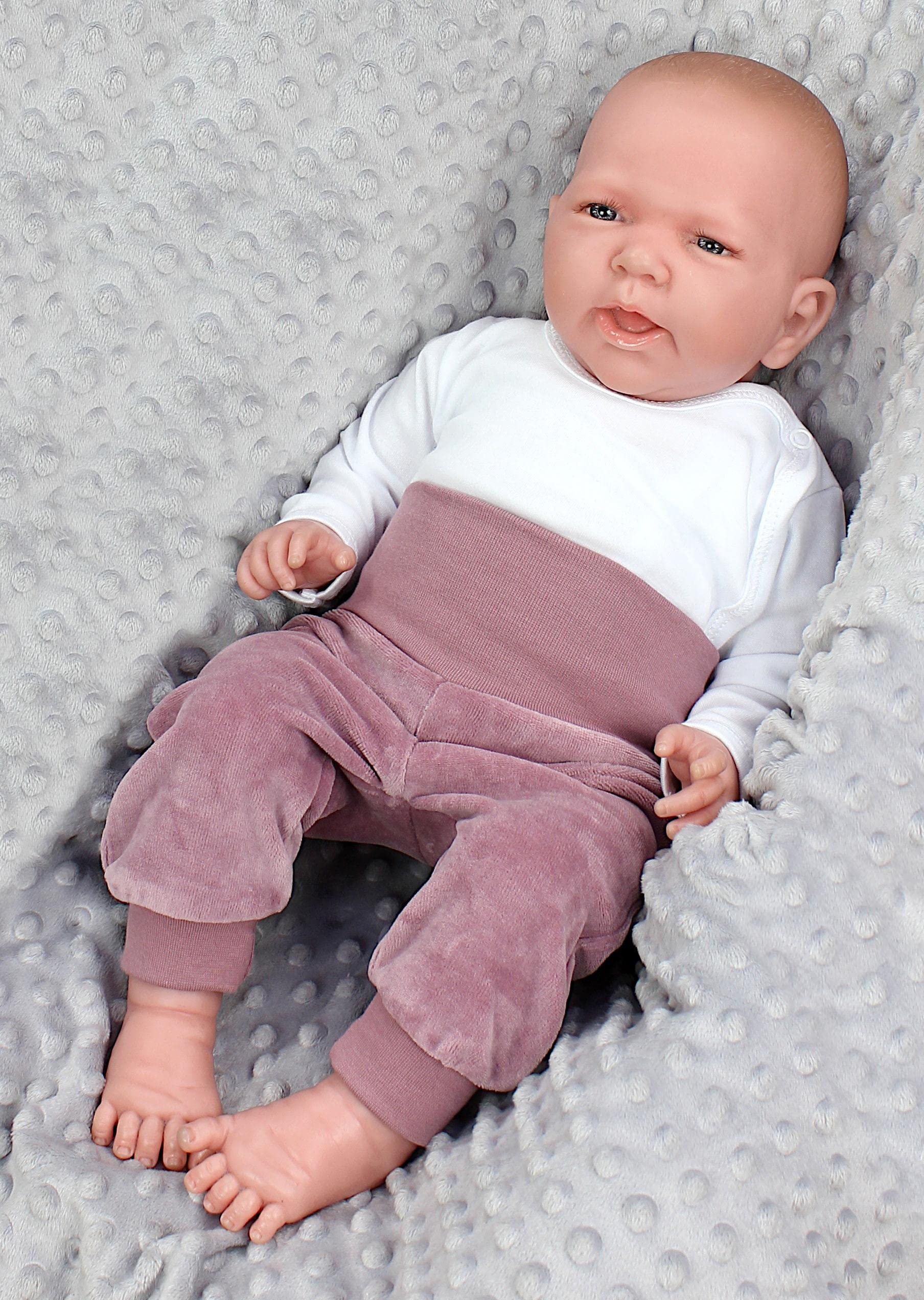 TupTam Pantalon de Jogging pour Bébés Filles en Velours, Lot de 3