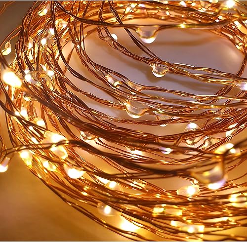 Miniatura 3 de Ashland Paquete de 12: 40 unidades de luces LED de alambre de cobre blanco cálido