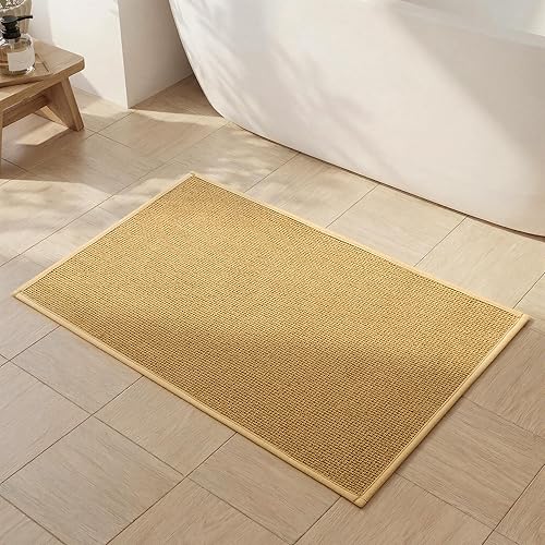 Miniatura 11 de YIHOUSE Alfombras y Alfombrillas de Baño de 16x24, Antideslizantes de Secado Rápido para Baño Absorbentes Ultra Delgadas Lavables a Máquina que