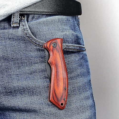 Miniatura 4 de Engraved Pocket Knife For Men - Fishing, Camping, Hunting Knife - Personalized Knife For Dad, Husband, Boyfriend, Son - Perfect For Christmas,