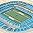 YouTheFan NFL 5-Layer 17 x 13 StadiumViews 3D Wall Art, Carolina Panthers