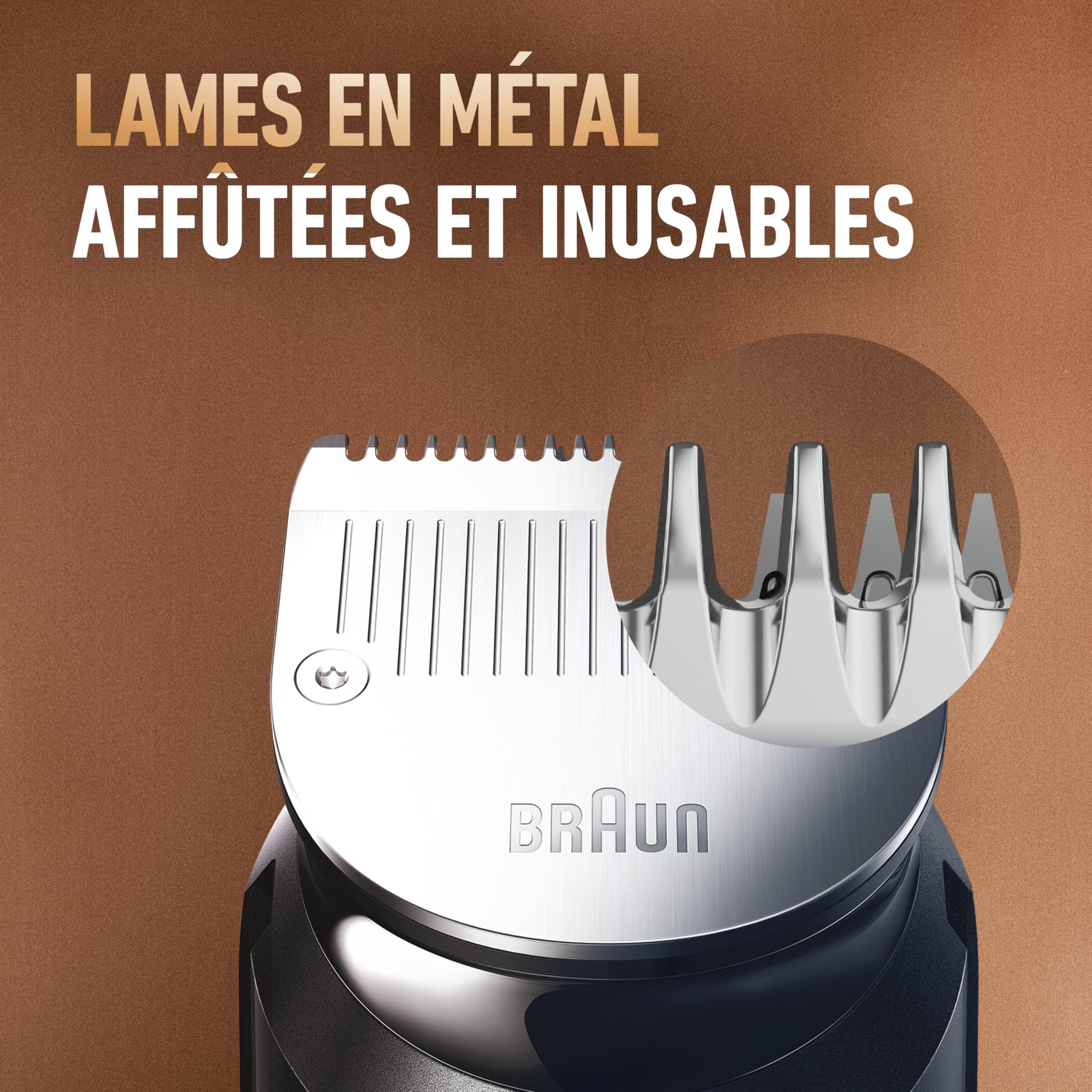 King C. Gillette Tondeuse Barbe Homme, 5 Sabots Interchangeables, Noire | sans Fil, Rechargeable, Coffret avec Peignes Lavables, Lames Inusables, 50 min d’Autonomie