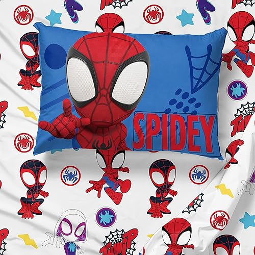 Vista 81 de Jay Franco Blippi & Meekah Trucks - Juego de edredón tamaño matrimonial, juego de sábanas y fundas de almohada de 7 piezas, color azul, juego