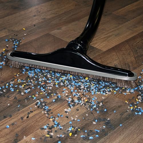 Miniatura 2 de Cen-Tec Systems Cepillo de piso de relleno natural de 14 pulgadas y 2 piezas S-Wand para aspiradoras comerciales de mochila y aspiradoras de bote