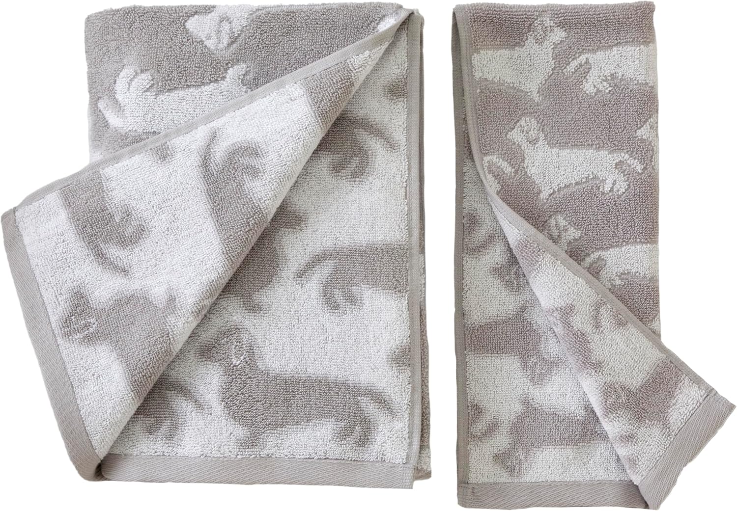 SKL Home by Saturday Knight Ltd. Dog 2 Pc Hand Towel, Gray - Image 3
