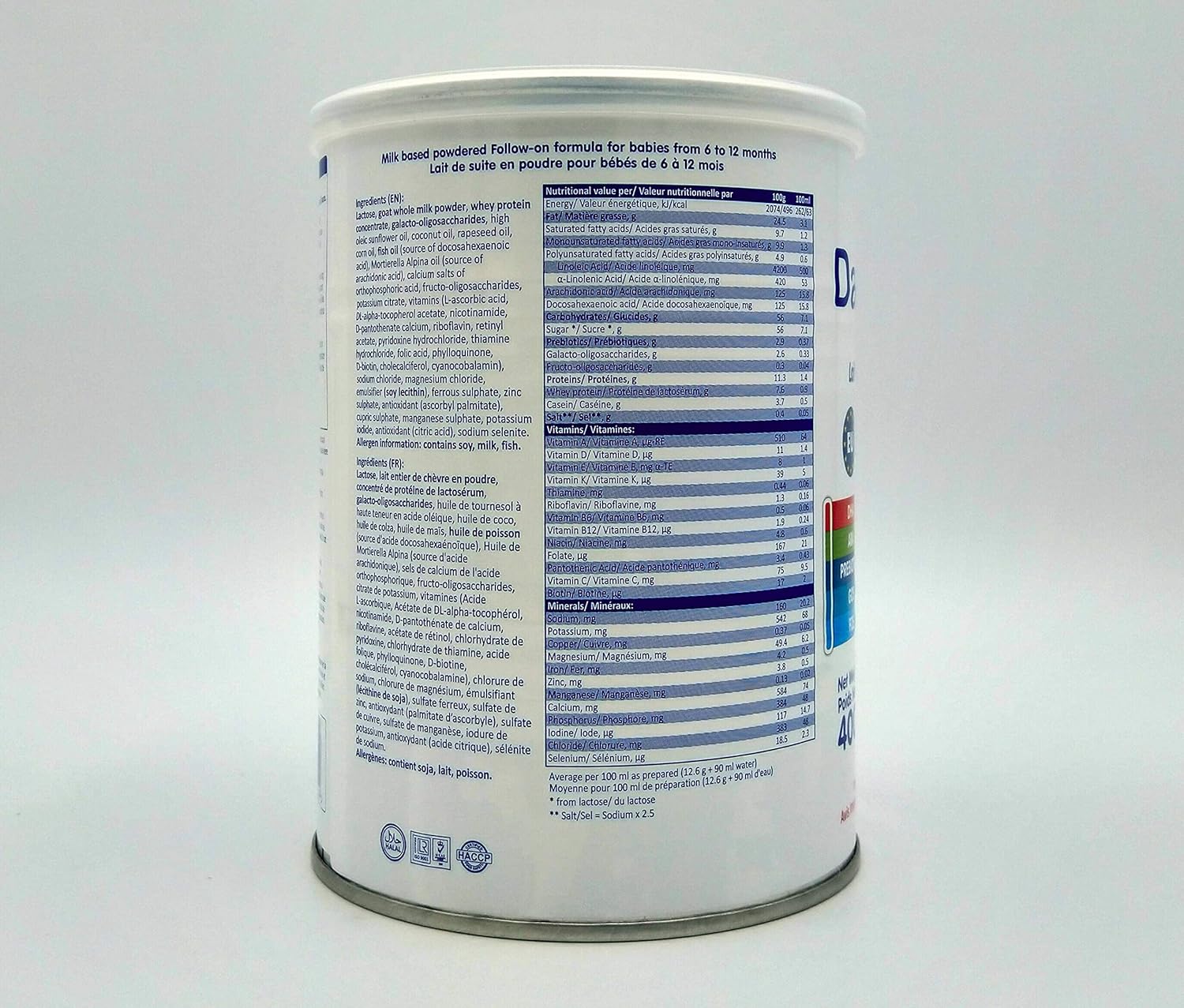 Buy Danalac Advanced Goat Milk Follow-on Formula Stage 2 Baby Milk Powder For Infants And Toddlers Age 6-12 Months 400g 1-pack Online In Turkey B07yv5mns3