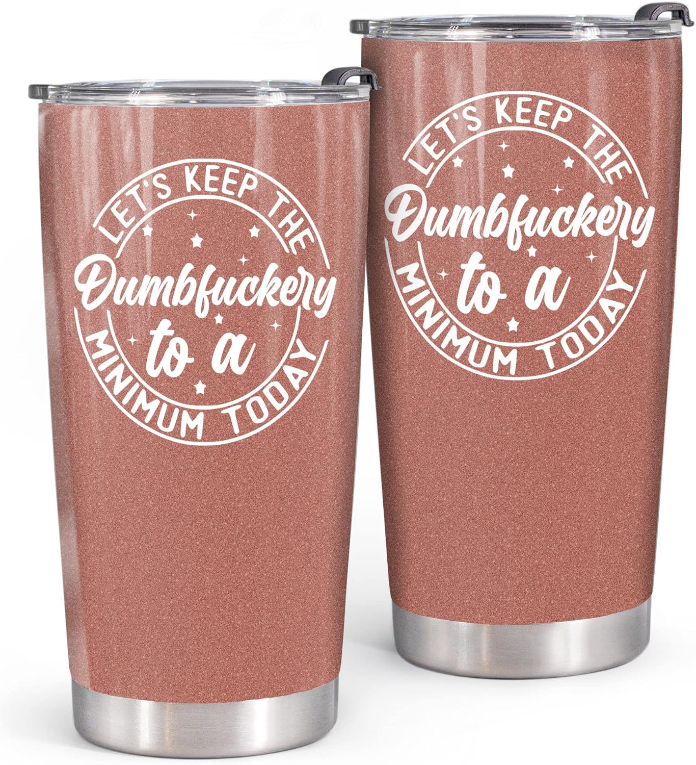 20oz Tumbler Funny Coworker Gifts For Coworker Boss Office Employee Let's Keep To The Minimum Today - Funny Sarcastic Work Mug For Co-workers Office Friendship Job Funny Coffee Mug