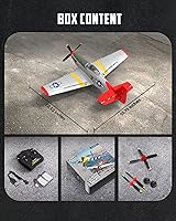 Vista 10 de VOLANTEXRC Avión RC, control remoto de 4 canales, avión de combate RTF con giroscopio de 6 ejes, 3 modos y acrobacias aéreas fáciles de volar, avión