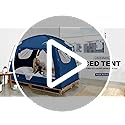 Bed Tent for Adult and Kids,Indoor Portable Light Reducing Twin Size Canopy Tents Breathable Lightweight Private Space for Bed(Black)