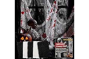 5PCS Creepy Black Cloth for Halloween Decoration
