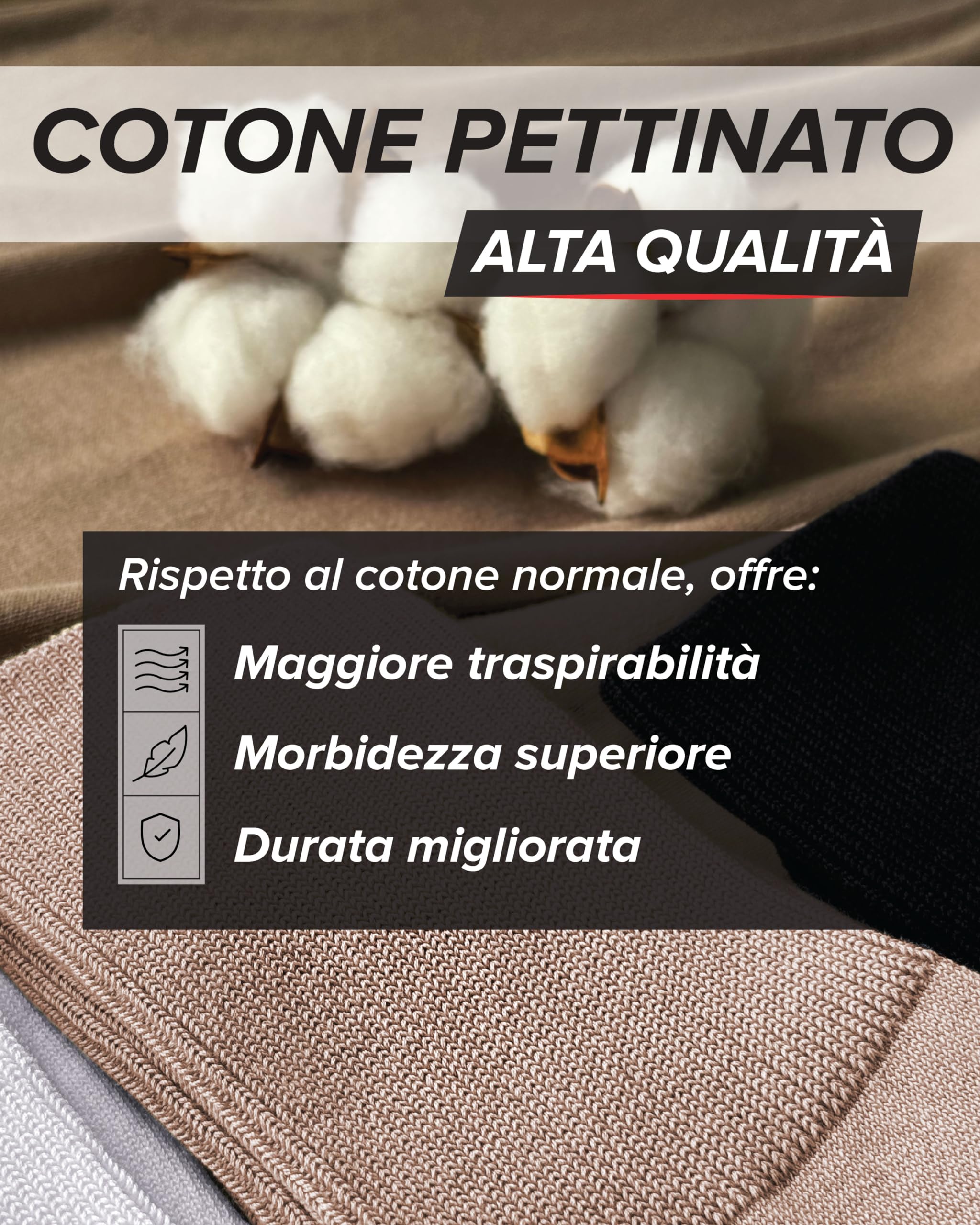 vitsocks Calzini Invisibili Fantasmini Traspiranti Donna (4 PAIA) 98% Cotone Morbido
