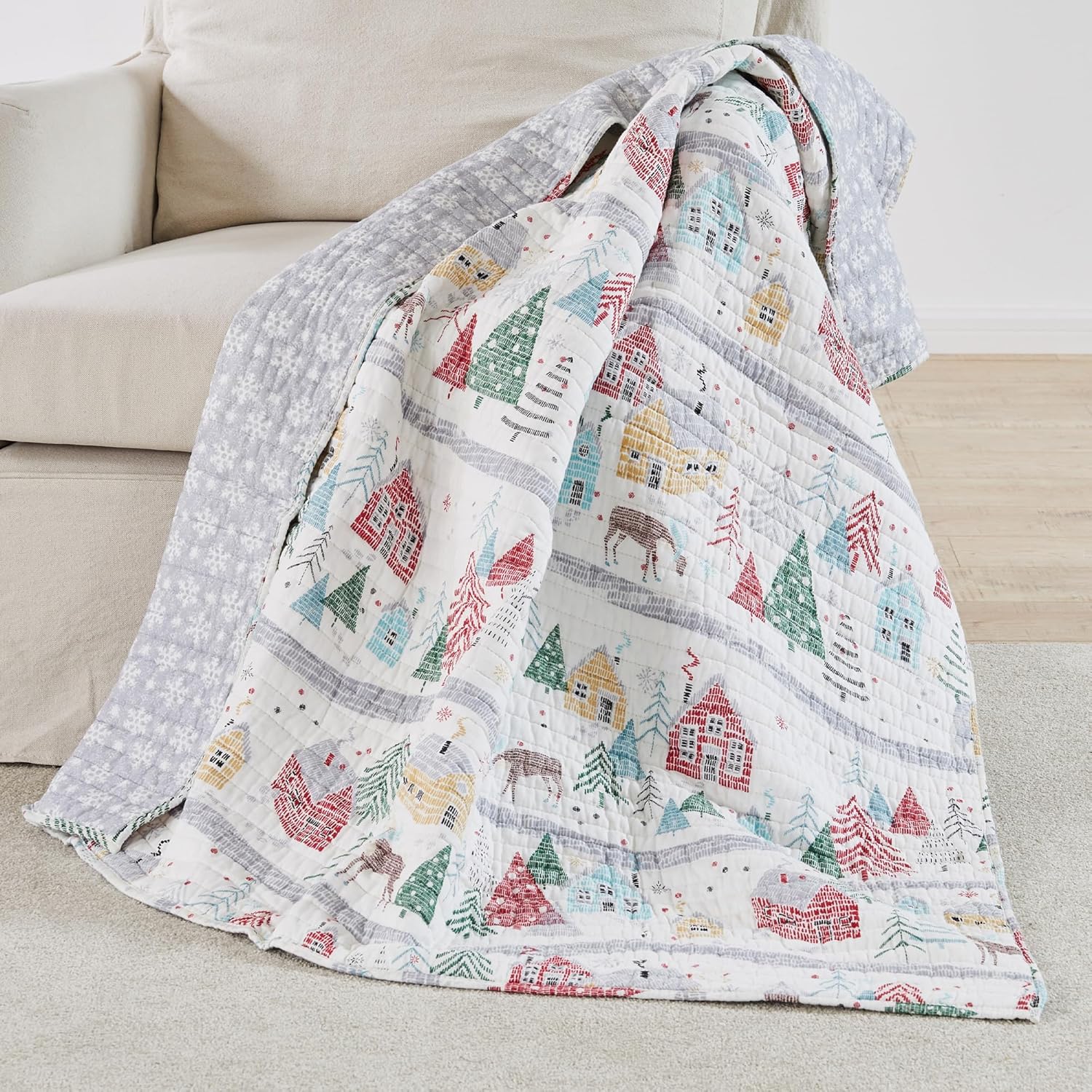 Levtex Home Joulset Christmas Throw Winter Woods