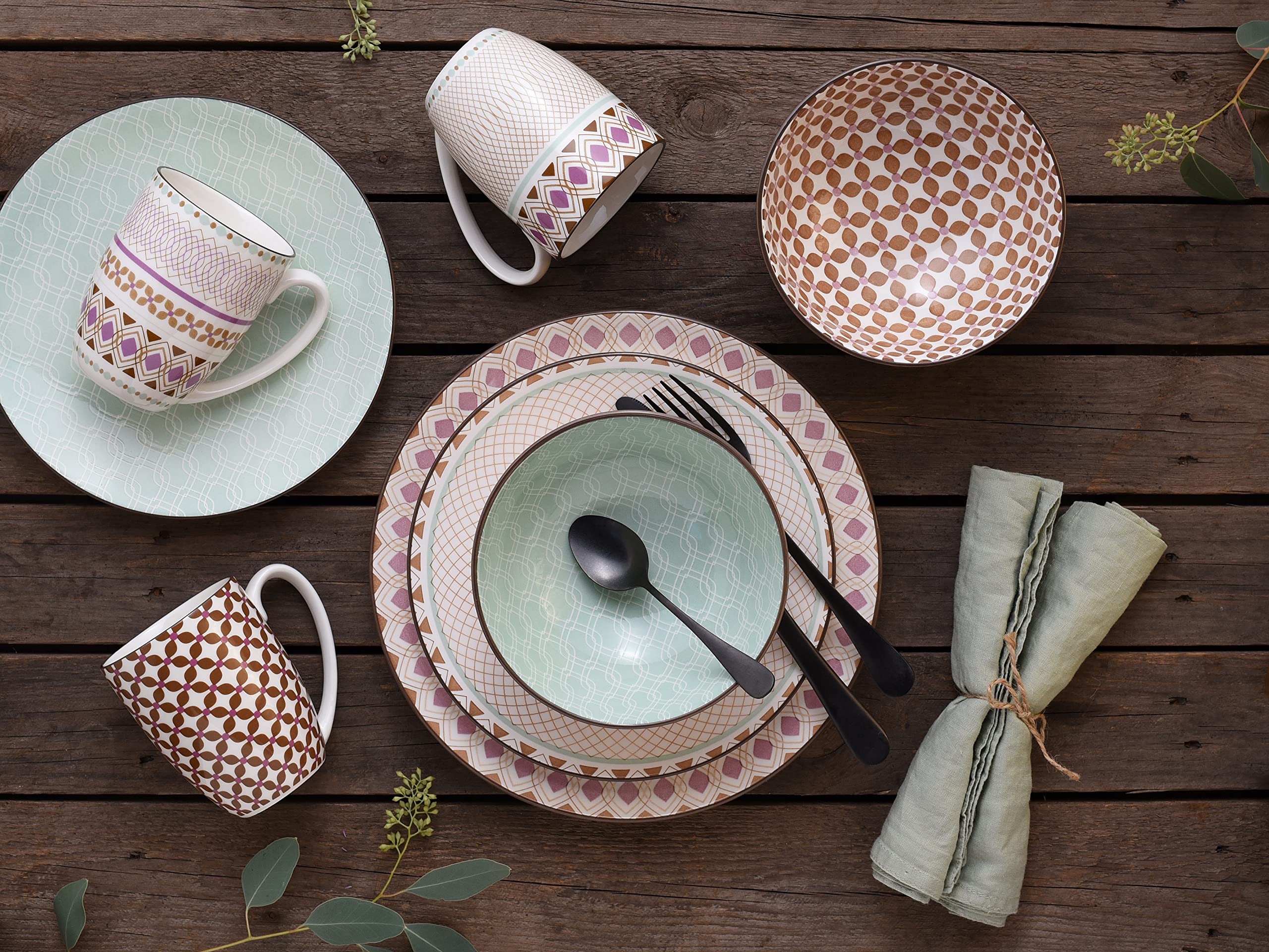 Creatable Mandala Zastawa Mieszana, Wielokolorowy, 16 Elementów