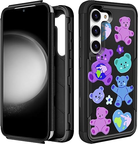 Funda para Samsung Galaxy S23 Plus – Funda para teléfono para mujer, chica linda, diseño único femenino estético para adolescentes, oso kawaii,