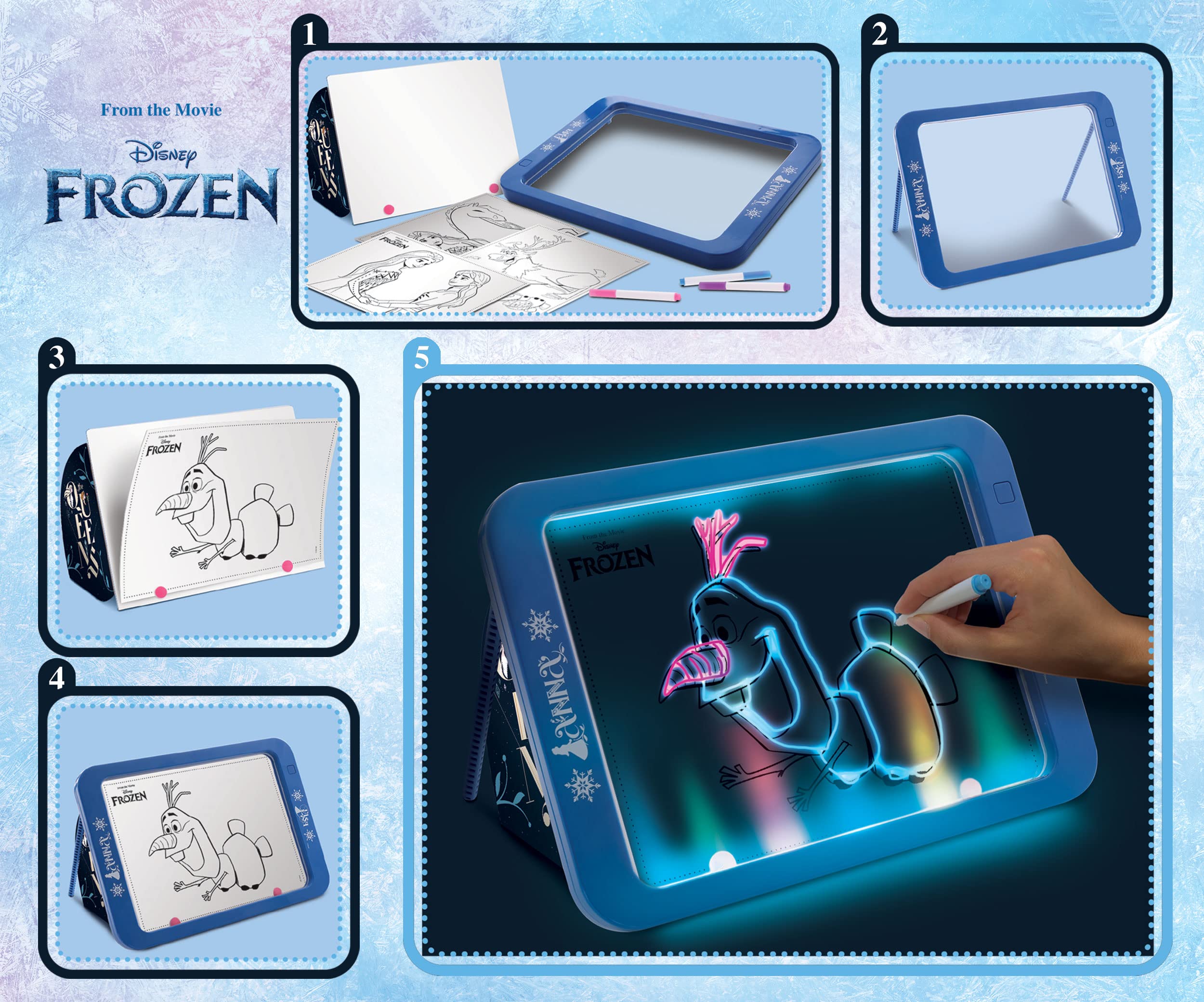 Zainetto Frozen Coloring E Drawing School Liscianigiochi - Kit Creativo Per Bambine
