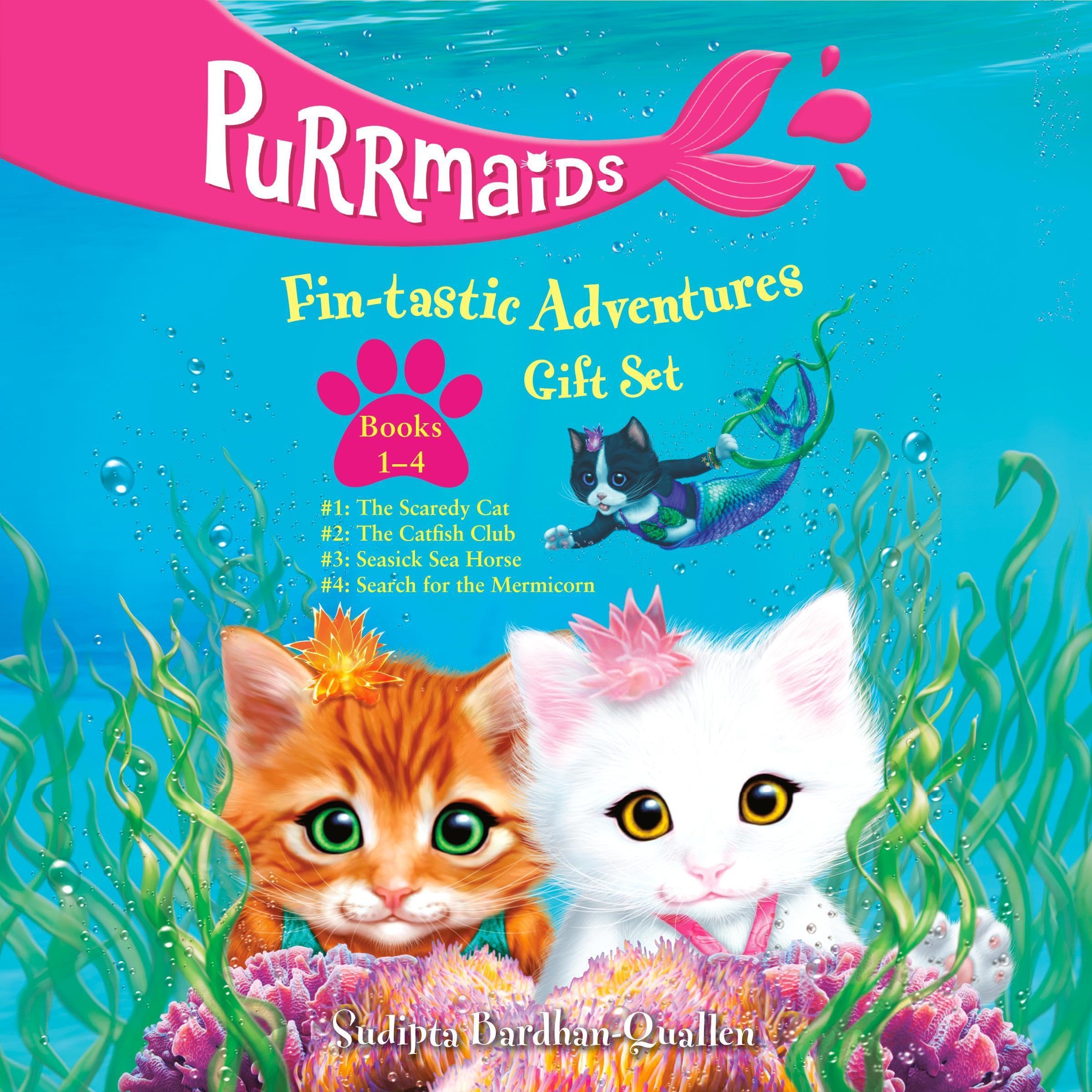 Cover art for Purrmaids Fin-Tastic Adventures 1-4