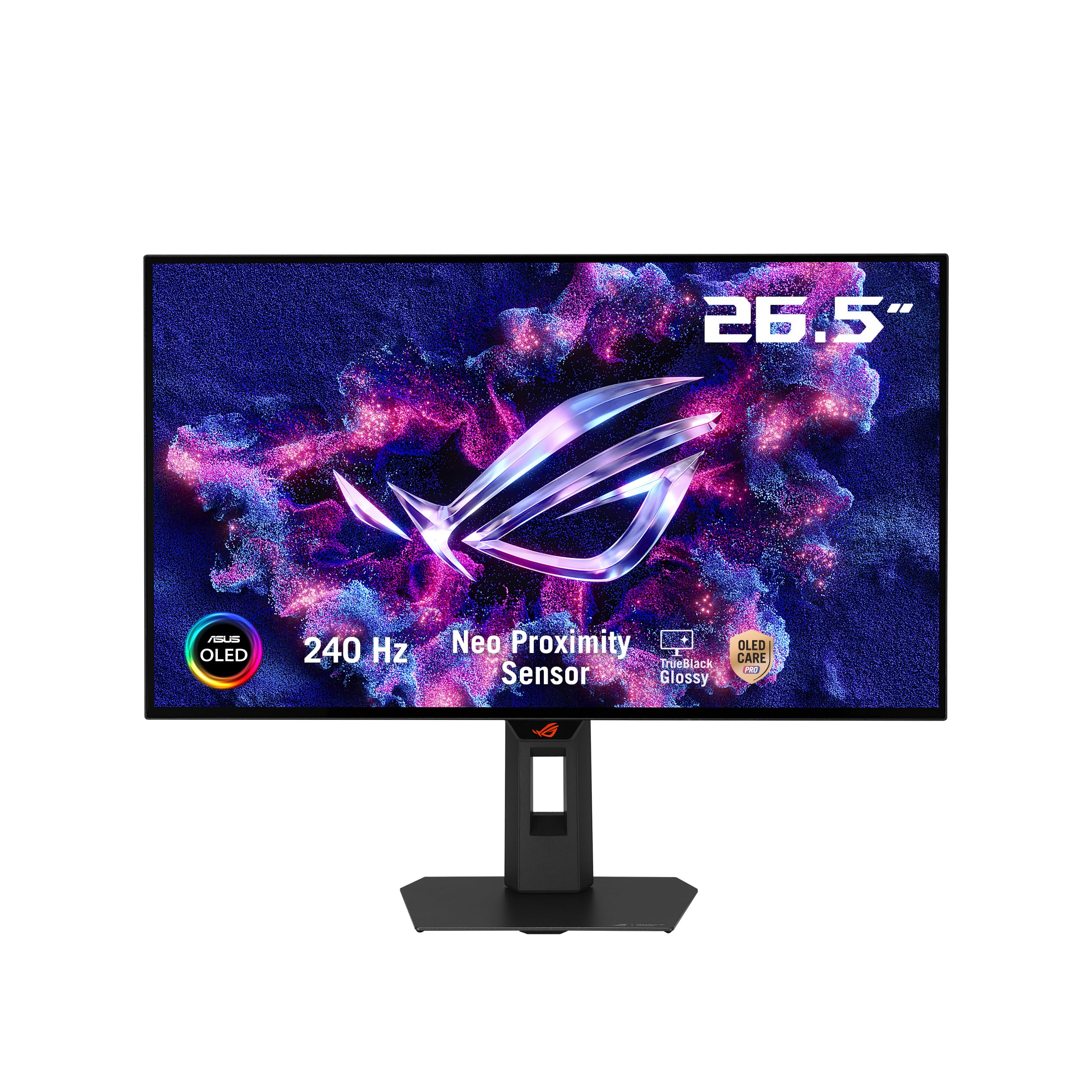 ASUS ROG Strix 27” OLED Gaming Monitor (XG27AQDMGR) - 27-inch (26.5-inch viewable) 1440p TrueBlack Glossy, 240 Hz, Neo Proximity Sensor, OLED Care Pro, ELMB, DisplayWidget Center - 2