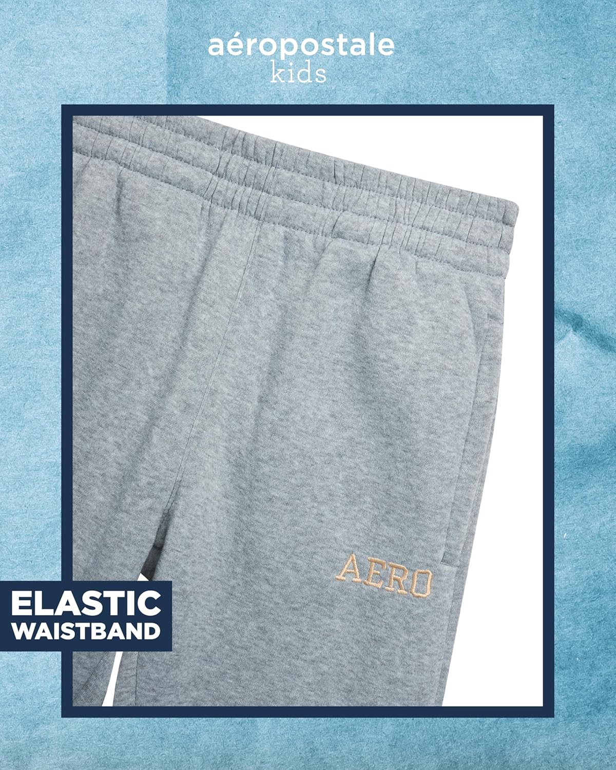 AEROPOSTALE Boys Joggers Set - 2 Piece Warm Sherpa Lined Pullover Hoodie and Jogger Sweatpants for Boys (Sizes: 8-12) - Image 5