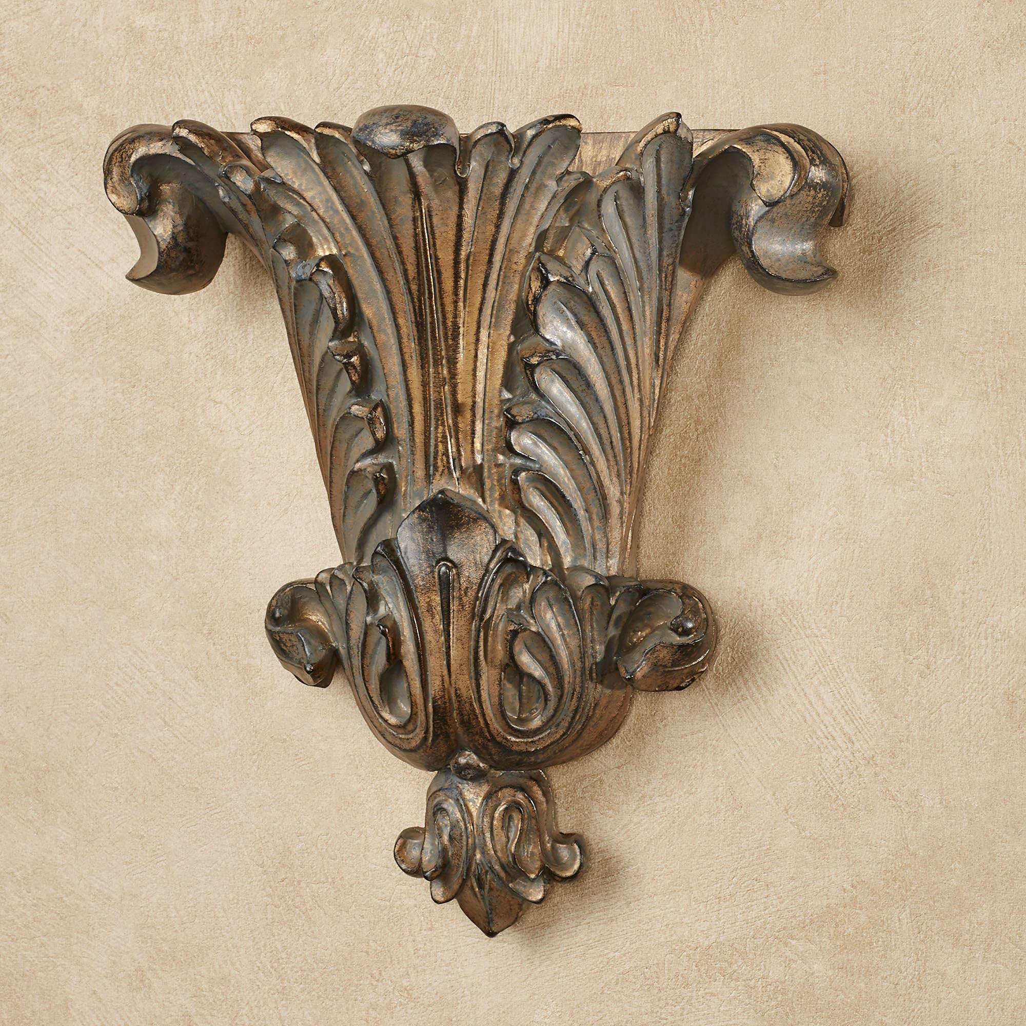 Acantha Weathered Bronze Wall Pocket Vase