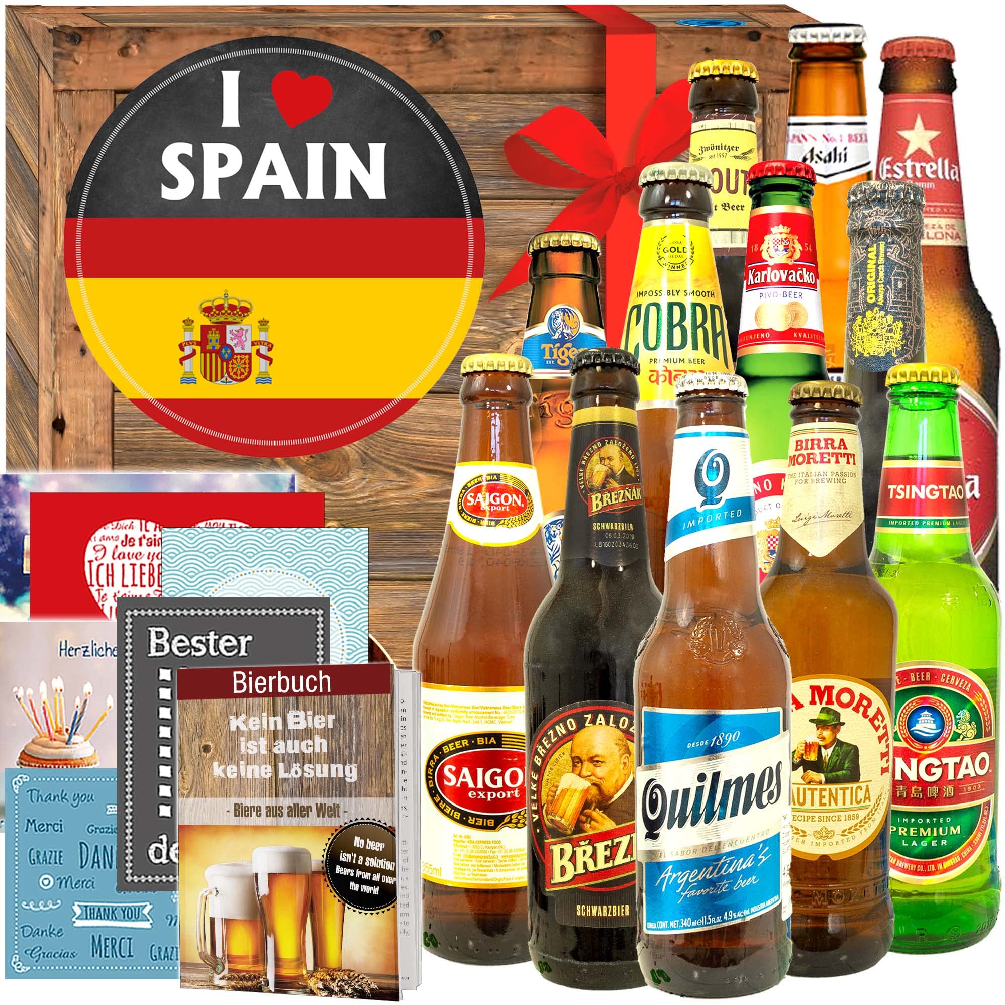 I love Spain - 12 Biere der Welt - Spanien Geschenkset