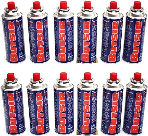 Butsir Gas de 227Gr Pack, Multicolor, 28 x Cartucho B-250 quemadores, sopletes y