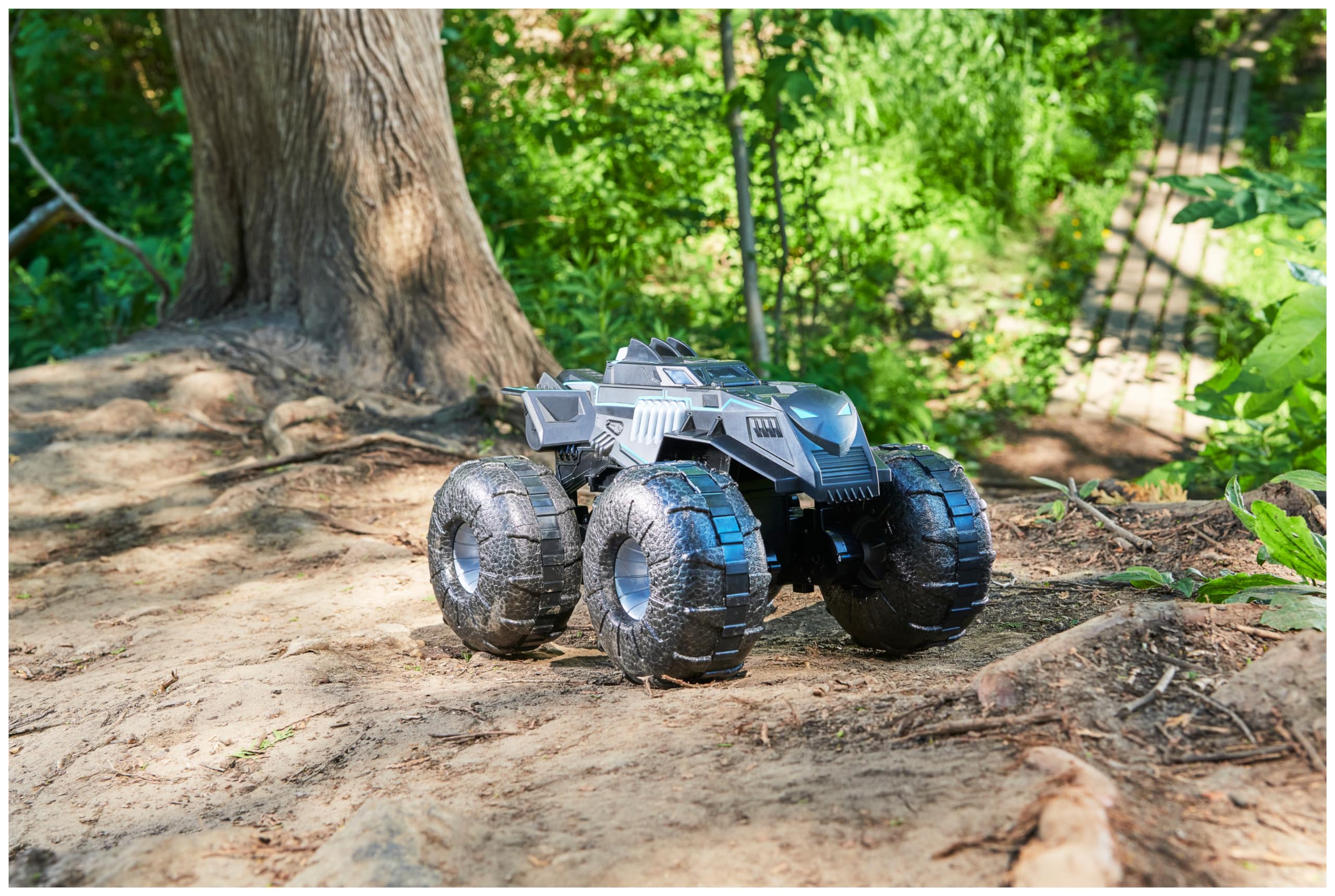 Batman - Coche Teledirigido Batmóvil Todoterreno - Coche Rc 4x4 Resistente Al Agua 2,4ghz - 6062331 - Juguete Niños 4 Años +