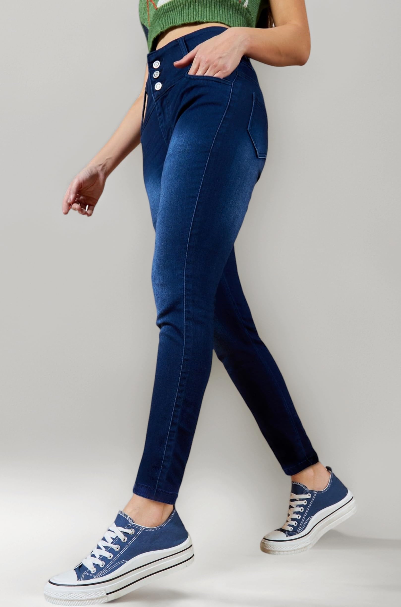 - Women's Skinny Fit High Rise Jeans