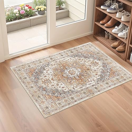 Miniatura 10 de Alfombras antideslizantes de 2.6 x 8 pies de befbee, alfombras resistentes a las manchas para pasillos, cocina y entrada, alfombras lavables