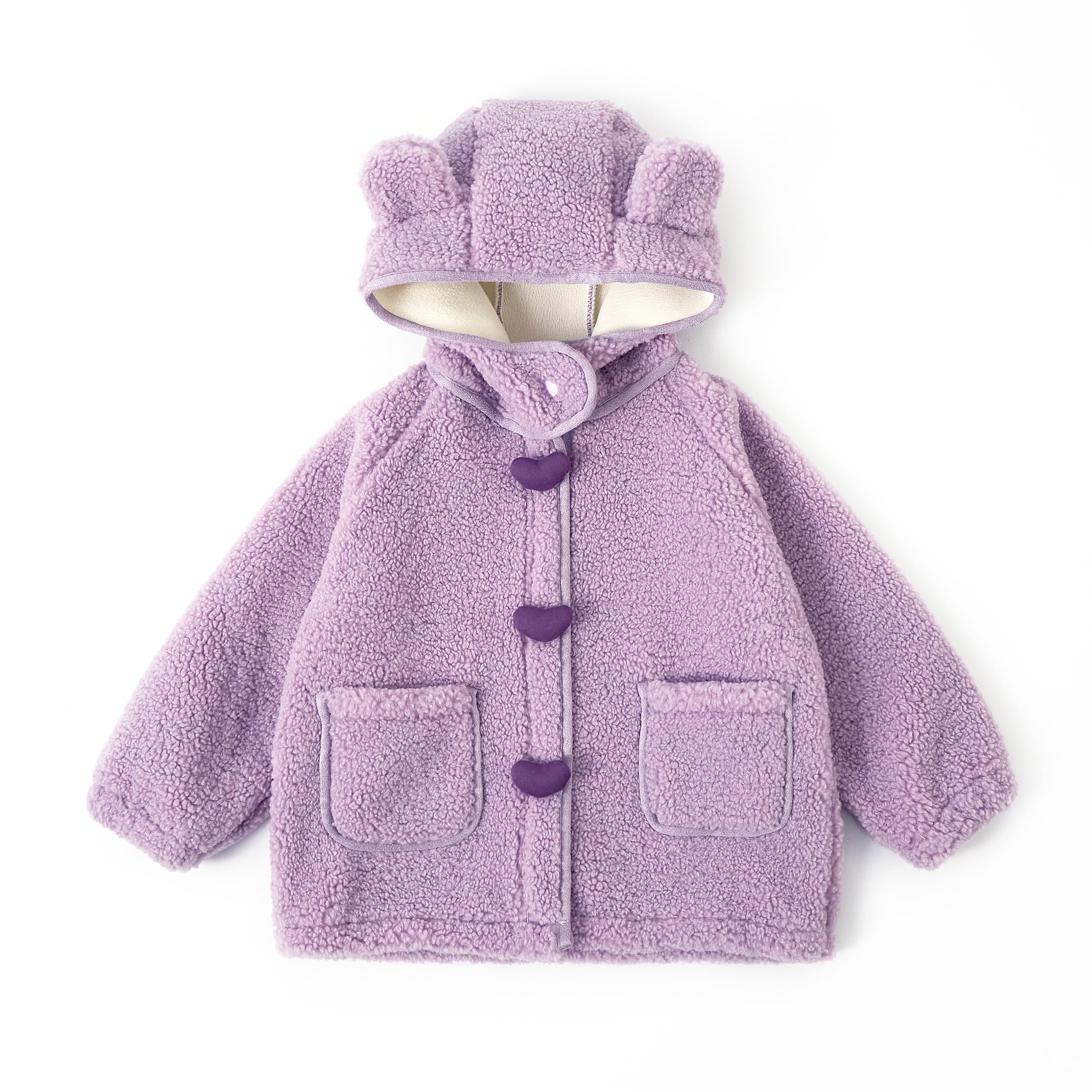 Miipat Bebés Niña Chaquetas y Abrigos Cremallera y Capucha Chaqueta Pequeño Niña Engrosada Chaqueta Térmica en Invierno Niños