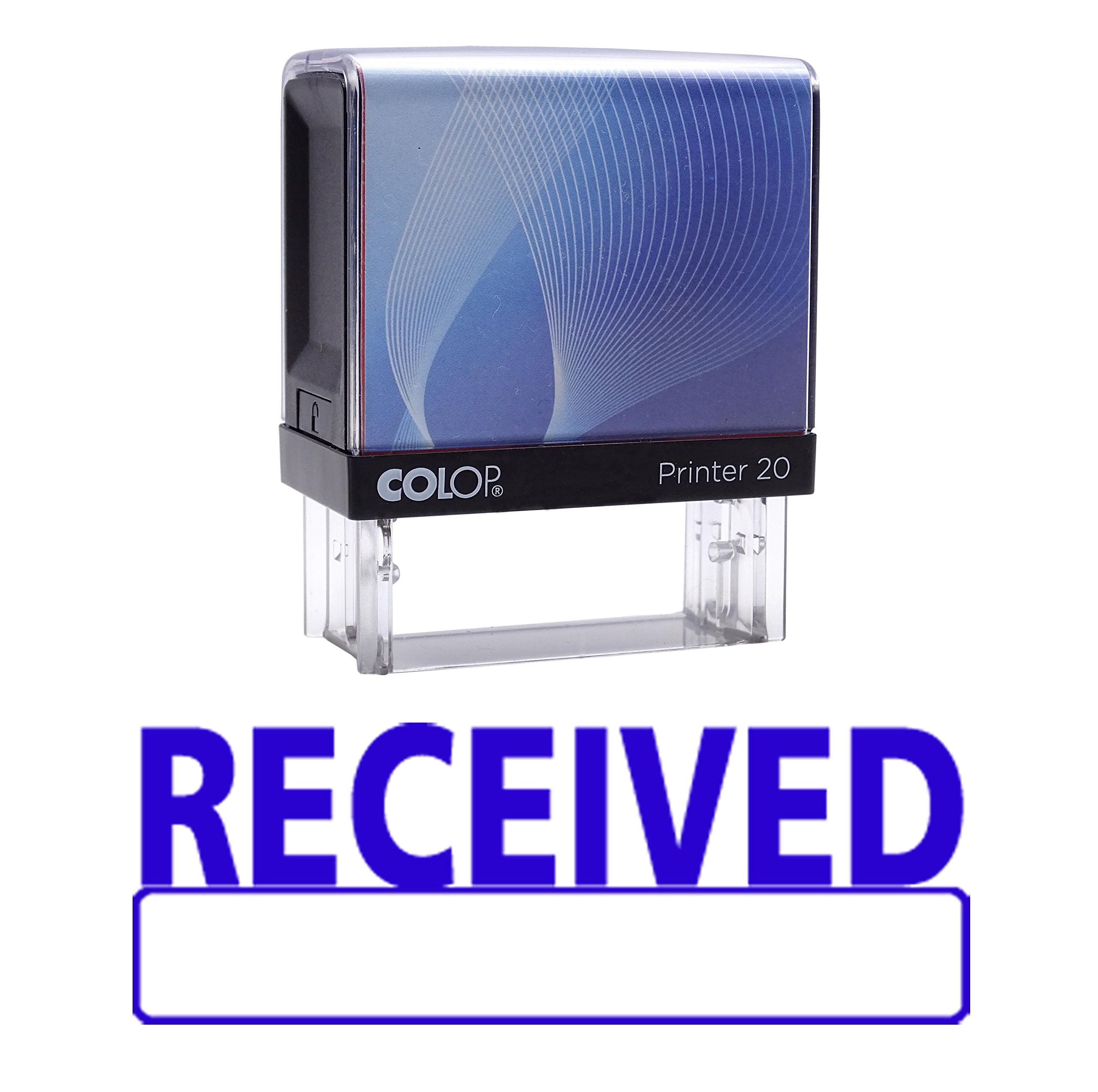 Printtoo Blue Ink Received Self Inking Stamp Office Desk Custom Rubber Stamp Colop Stamper