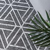 Vista 7 de Unique Loom Matrix Trellis Collection - Alfombra de área (octágono de 5 pies 3 pulgadas, grismarfil)