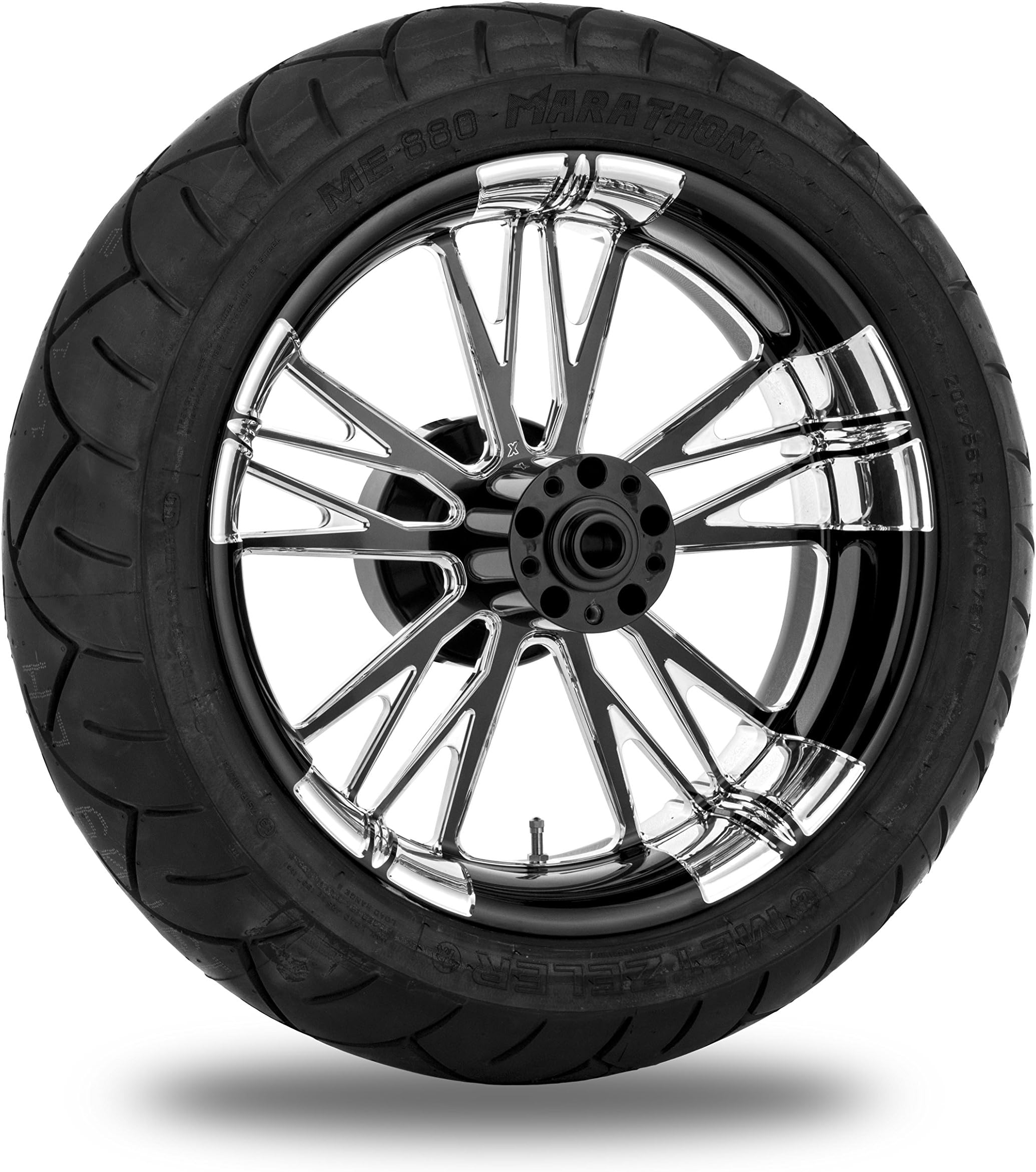 Xtreme Machine Execute Xquisite Rear Wheel Package, 17" x 6" with ABS 9269-7716R-XEX-BMP